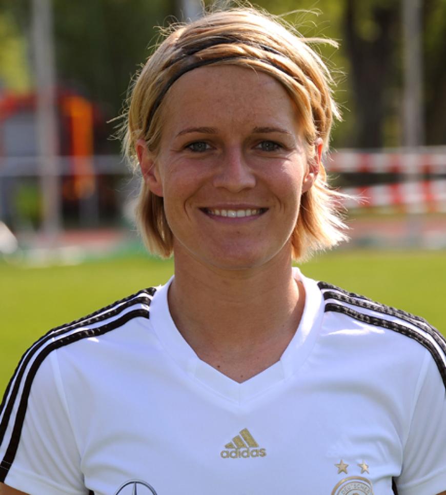 Saskia Bartusiak hält unser Tor sauber. Sie spielt ebenfalls in der Abwehr