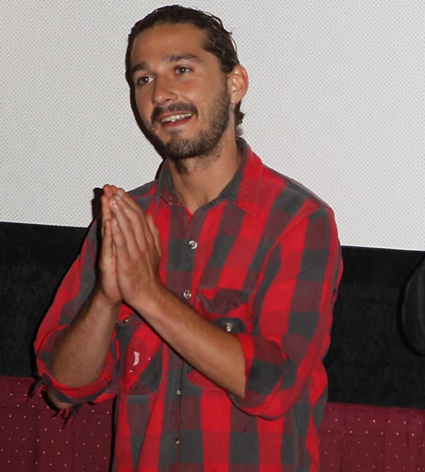 Ganz friedlich unterwegs: Shia LaBeouf