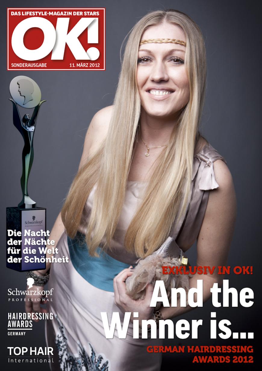 Einmal im Leben das Cover der OK! zieren! Für die Gäste des „German Hairdressing Award 2012“ wurde dieses Traum Wirklichkeit. Jeder Gast des Gala-Abends konnte an einem persönlichen OK! Fotoshooting teilnehmen - und die tollen Ergebnisse sehen Sie hier! Viel Spaß beim Durchklicken!