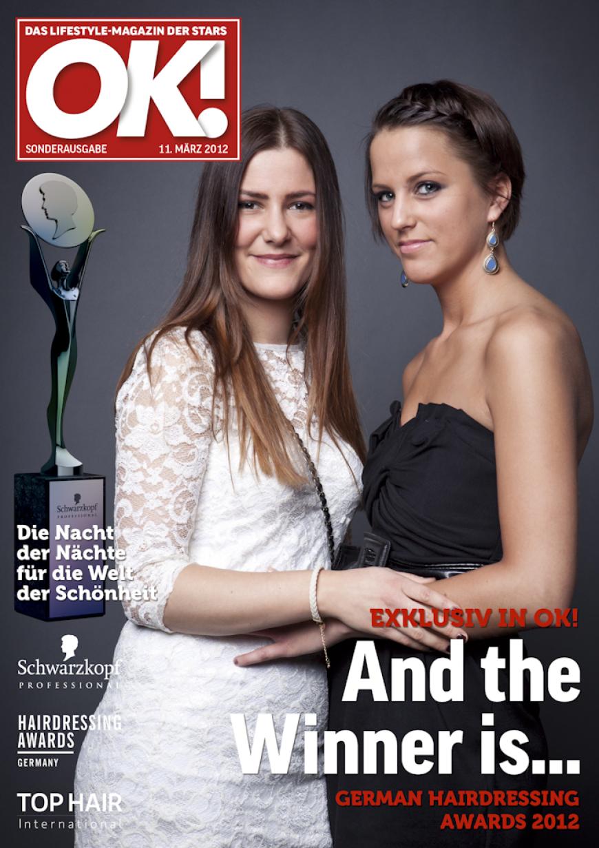 Einmal im Leben das Cover der OK! zieren! Für die Gäste des „German Hairdressing Award 2012“ wurde dieses Traum Wirklichkeit. Jeder Gast des Gala-Abends konnte an einem persönlichen OK! Fotoshooting teilnehmen - und die tollen Ergebnisse sehen Sie hier! Viel Spaß beim Durchklicken!
