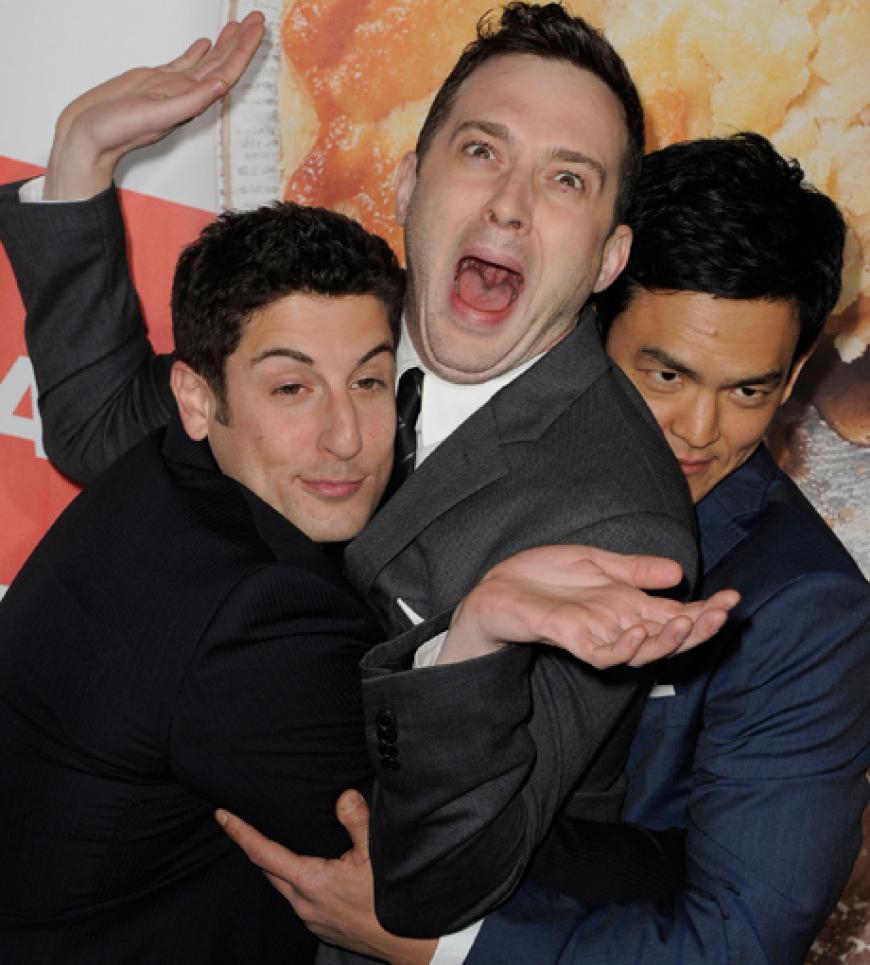 Das wohl bisher coolste Klassentreffen: Jason Biggs, Eddie Kaye Thomas und John Cho feiern die Premiere von