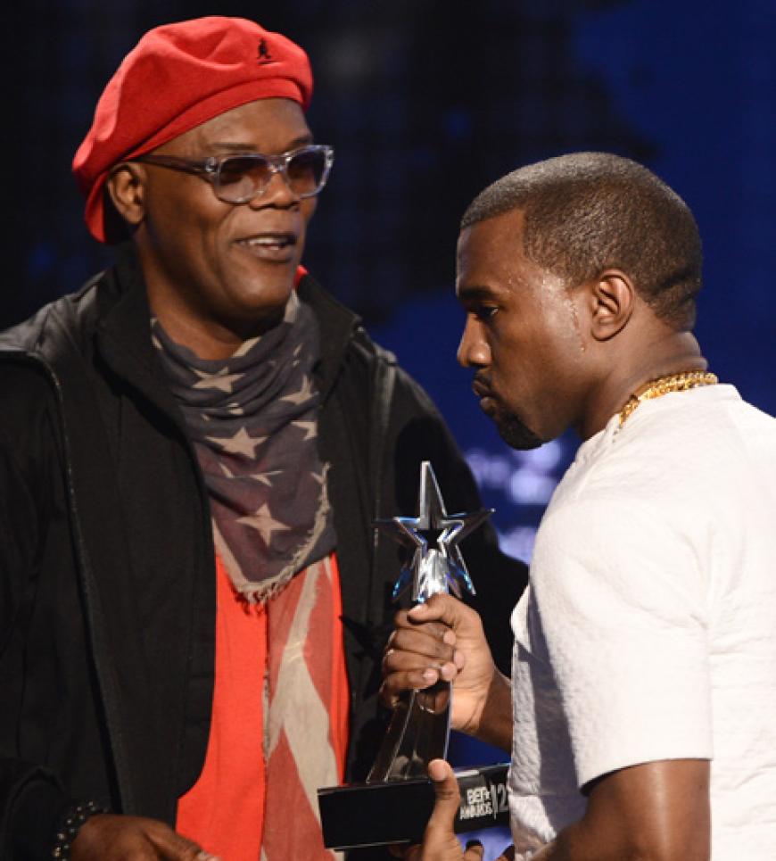 Samuel L. Jackson überreichte Kanye West seinen Award