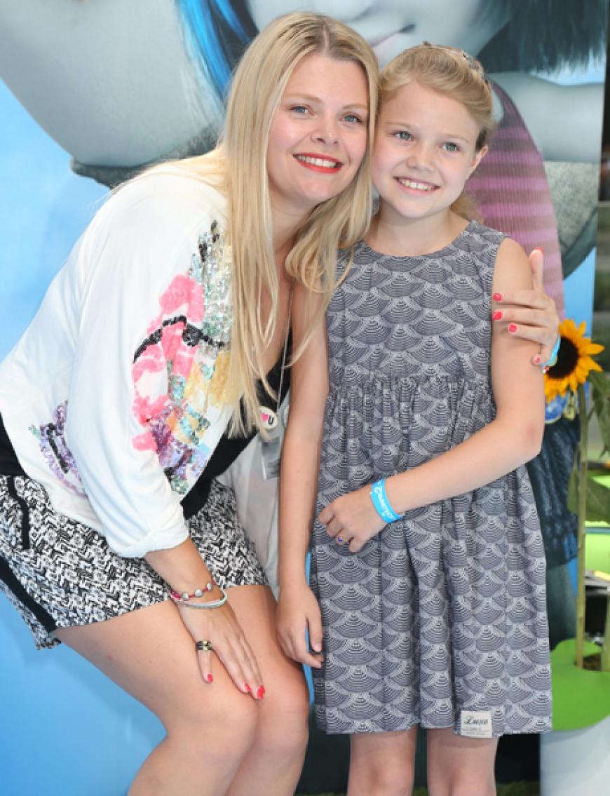 Anne-Sophie Briest und Tochter Faye
