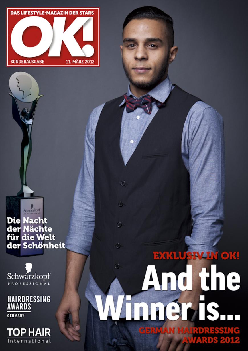 Einmal im Leben das Cover der OK! zieren! Für die Gäste des „German Hairdressing Award 2012“ wurde dieses Traum Wirklichkeit. Jeder Gast des Gala-Abends konnte an einem persönlichen OK! Fotoshooting teilnehmen - und die tollen Ergebnisse sehen Sie hier! Viel Spaß beim Durchklicken!