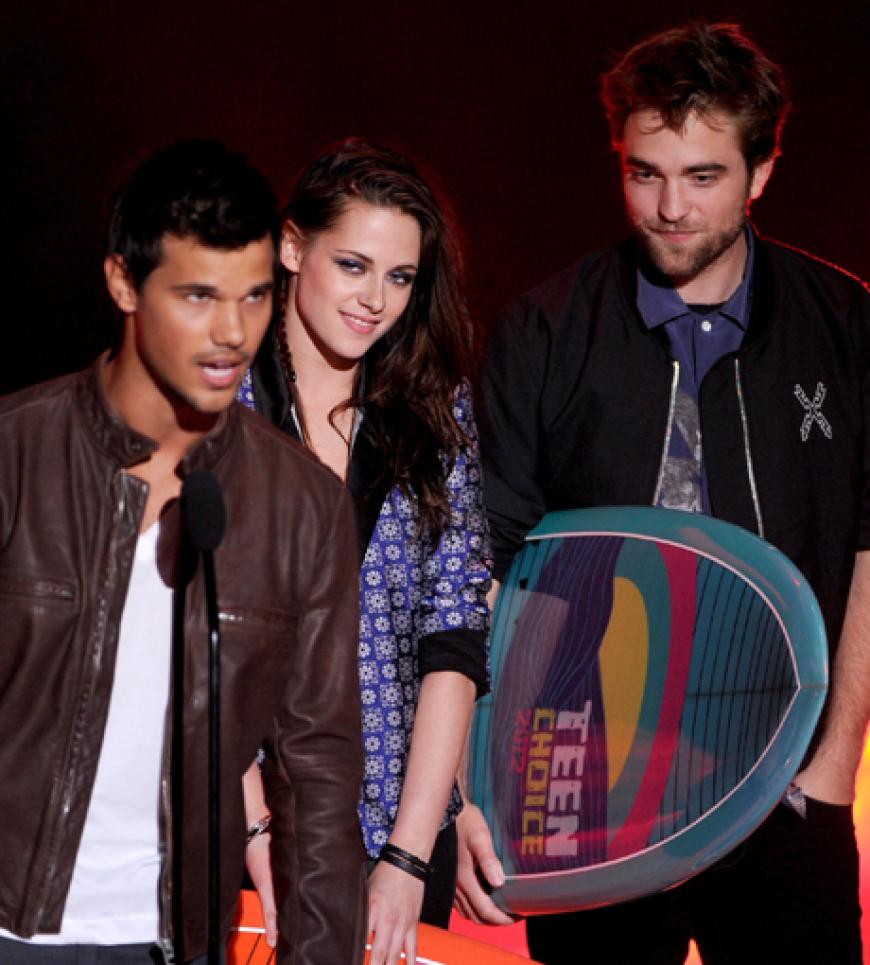 Taylor Lautner, Kristen Stewart und Robert Pattinson räumten mit