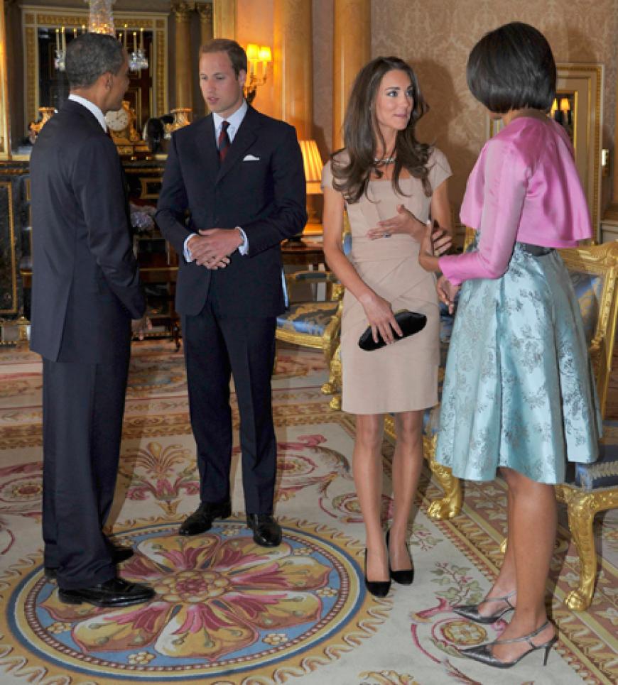 Natürlich durfte auch ein Treffen mit dem frisch verheirateten Paar William und Kate nicht fehlen