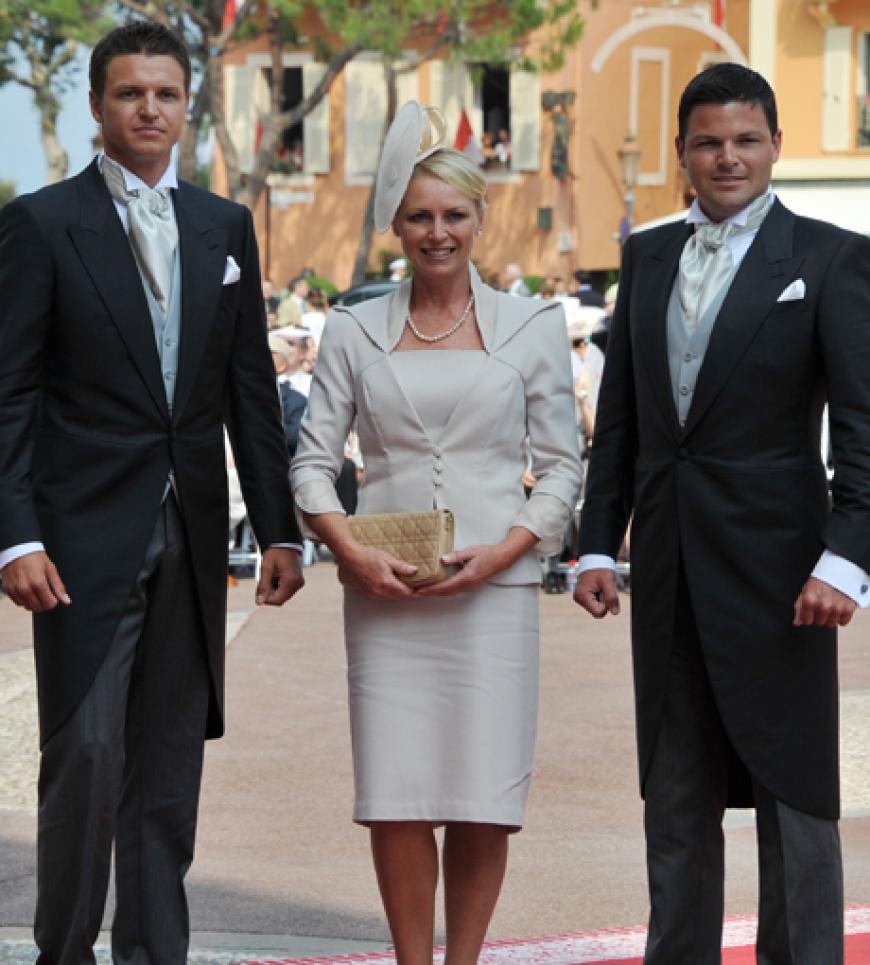 Stolze Mutter und Brüder: Lynette Wittstock und Sean und Garreth