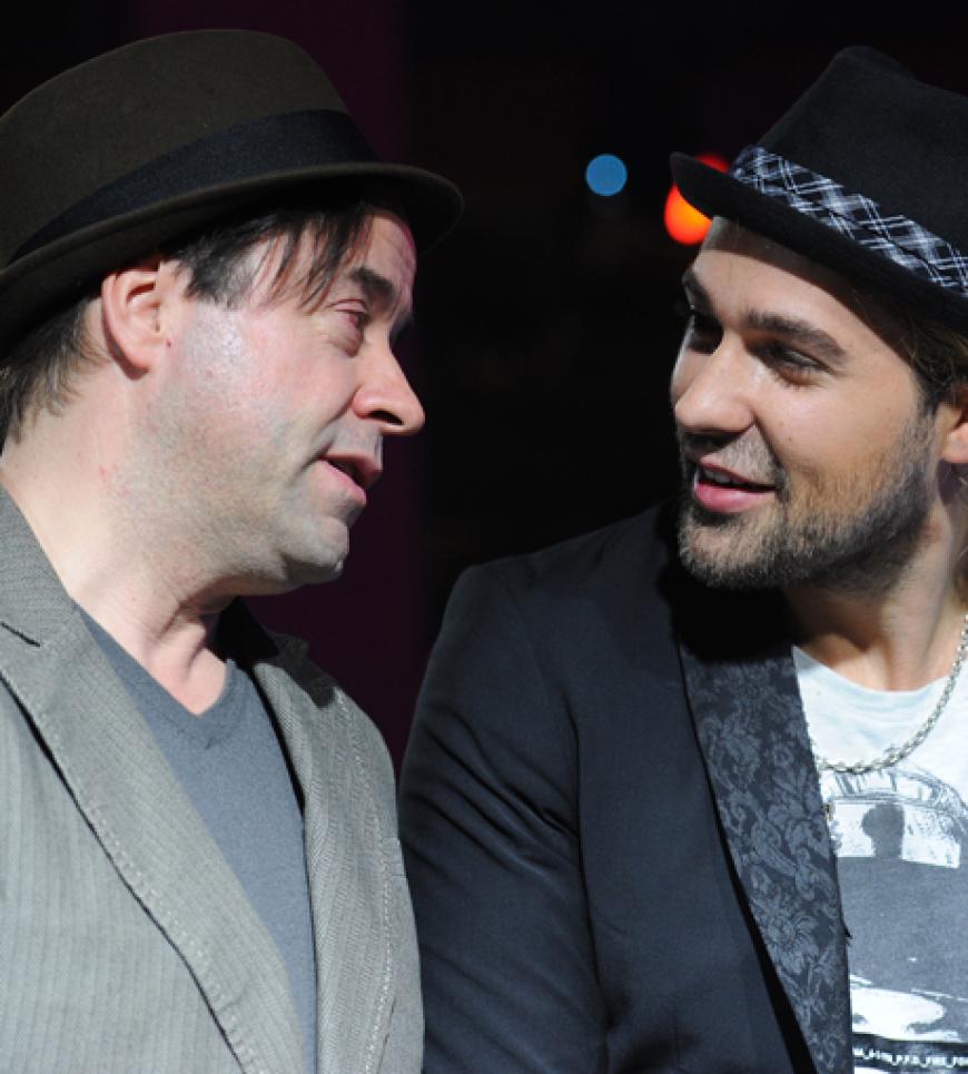 Männergespräche: Schauspieler Jan Josef Liefers und Star-Geiger David Garrett
