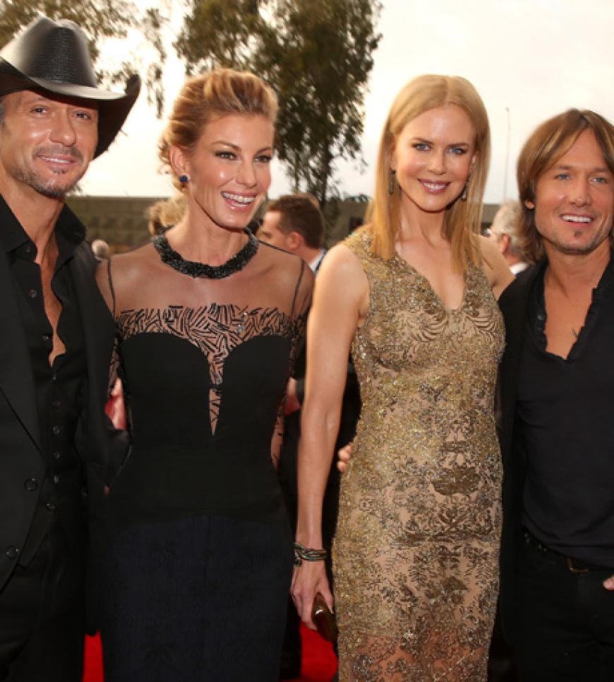 Country-Couples: Tim McGraw mit Ehefrau Faith Hill sowie Schauspielerin Nicole Kidman und Sänger Keith Urban