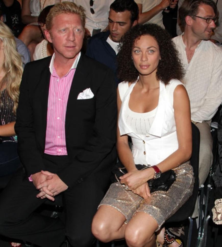 Boris und Lilly Becker sitzen bei Kaviar Gauche in der ersten Reihe