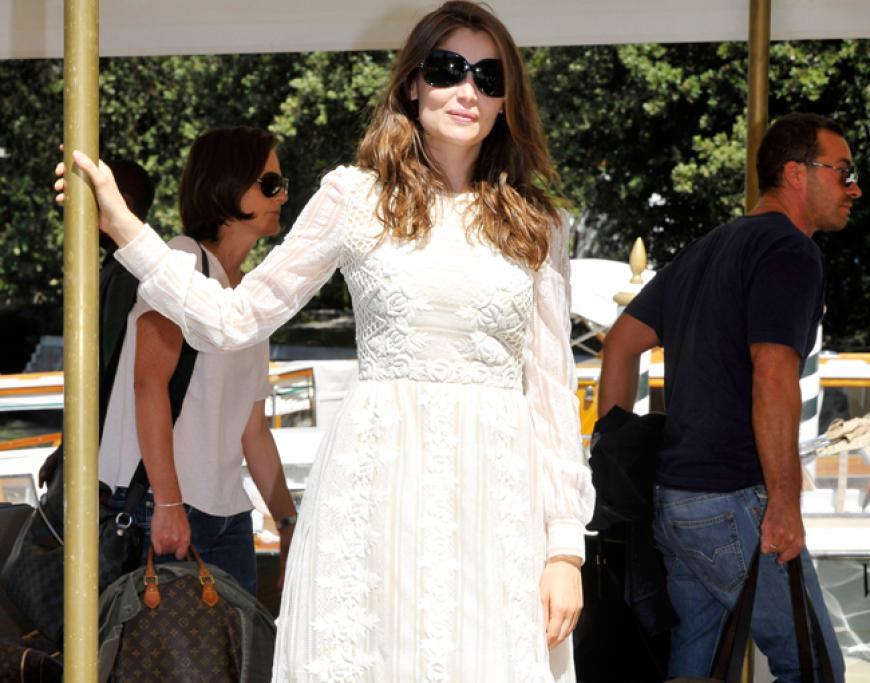 Auch sie kam per Wasserweg: Model und Schauspielerin Laetitia Casta