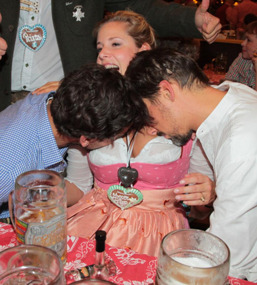 Elyas M'Barek und Florian David Fitz hatten bereits Spaß auf dem Oktoberfest