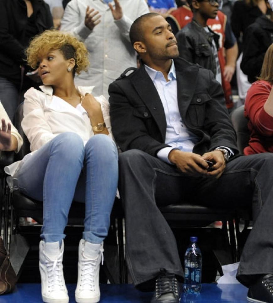 Rihanna und ihr Ex-Lover Matt Kemp besuchen gemeinsam das Basketballspiel der