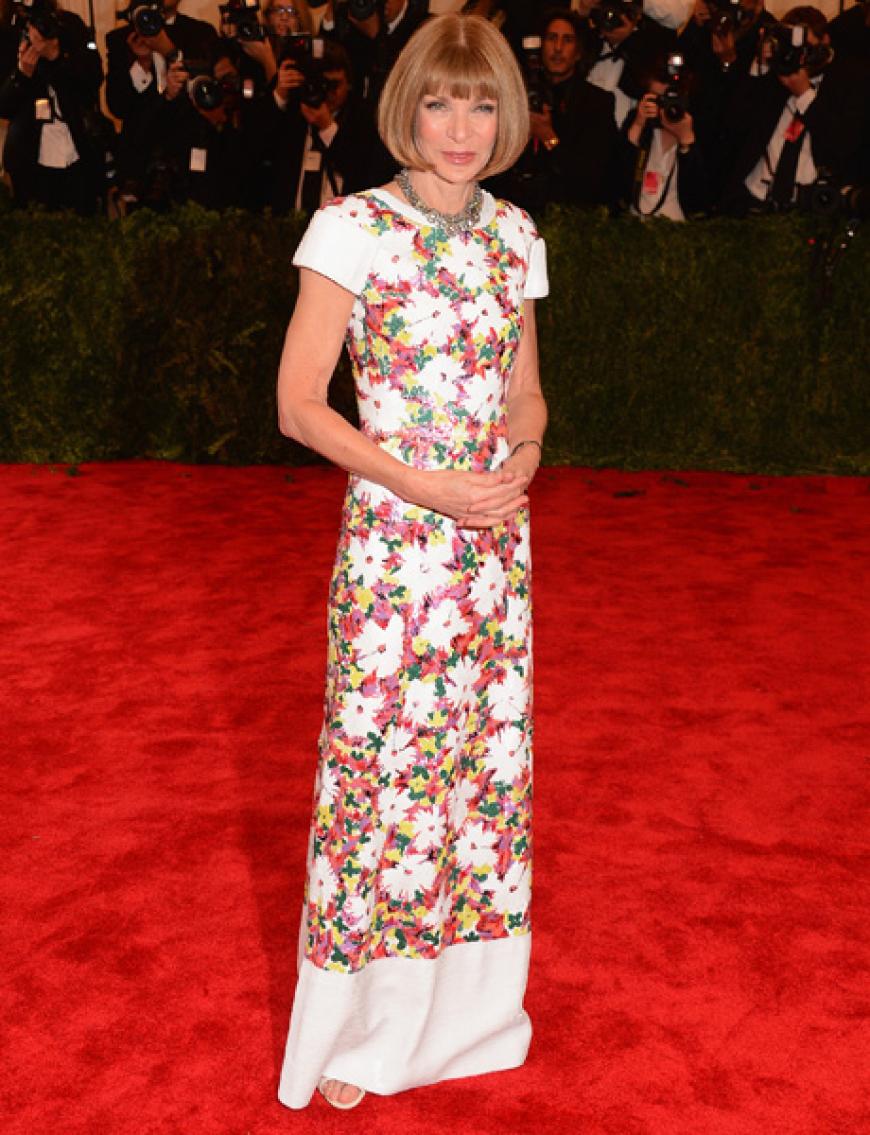 Blumenmädchen: US-Vogue-Chefin Anna Wintour