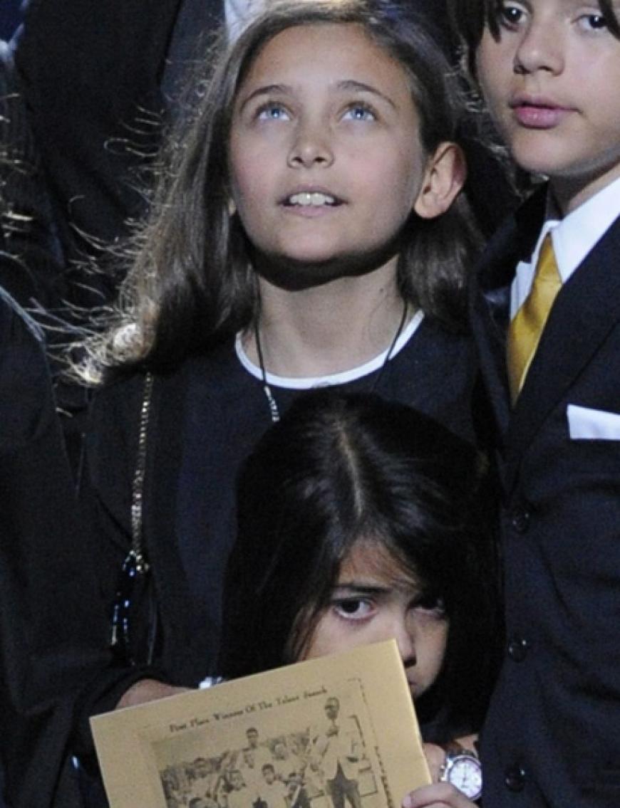 Wir erinnern uns: Paris Jackson im Juli 2009 bei der Beerdigungsfeier ihres Vaters Michael Jackson