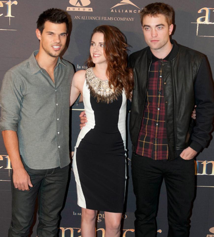 Photocall in Madrid: Taylor Lautner, Kristen Stewart und Robert Pattinson