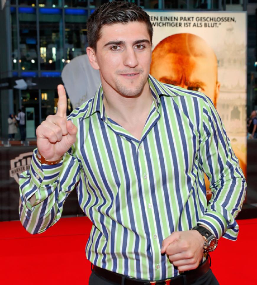 Profi-Boxer Marco Huck war ebenfalls zu Gast in Berlin