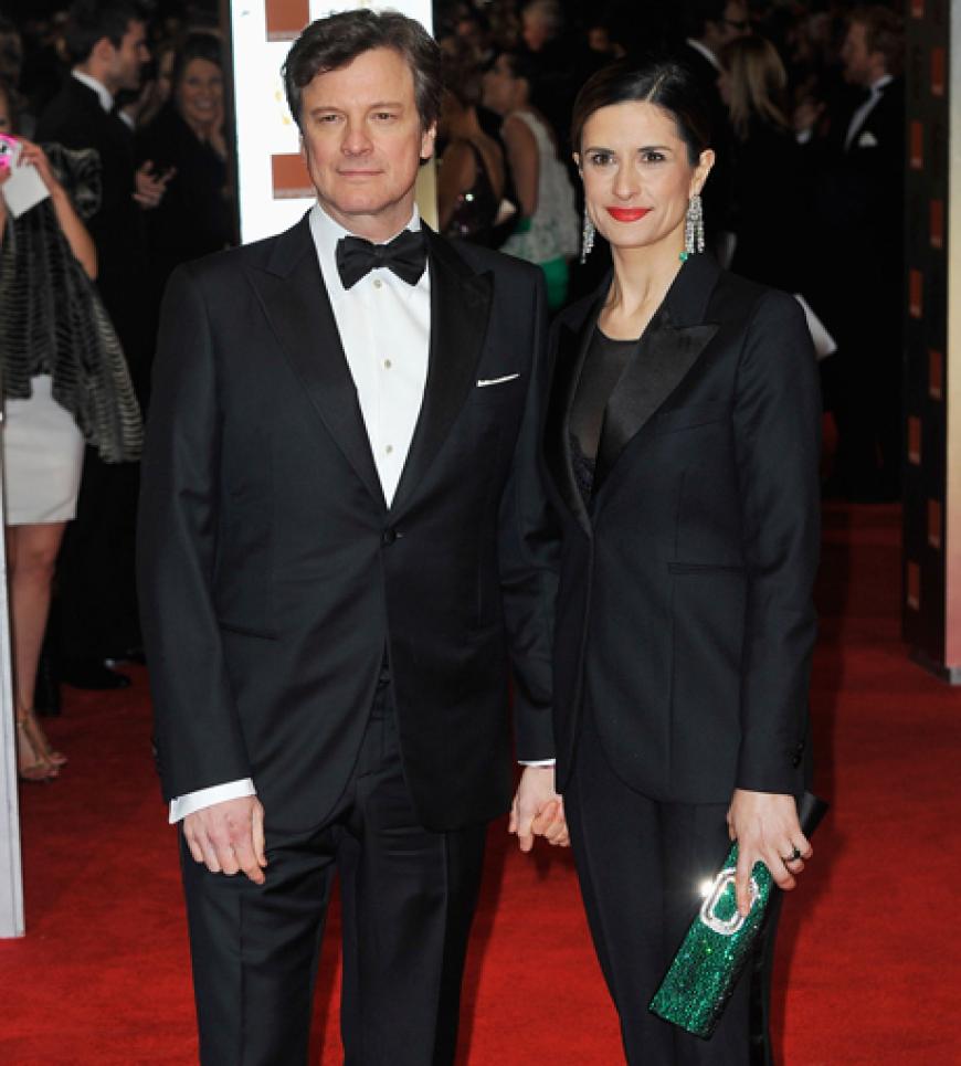 Colin Firth mit seiner Frau Livia Giuggioli