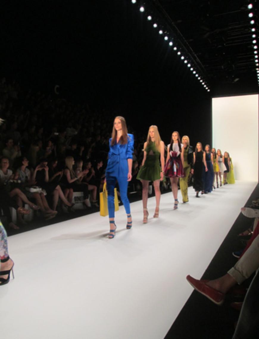 Models auf dem Laufsteg