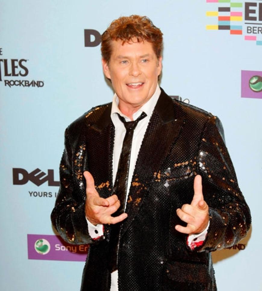 David Hasselhoff zeigte sich vor der Show gut gelaunt. Aber auch an diesem Abend schien er nicht ganz nüchtern zu sein