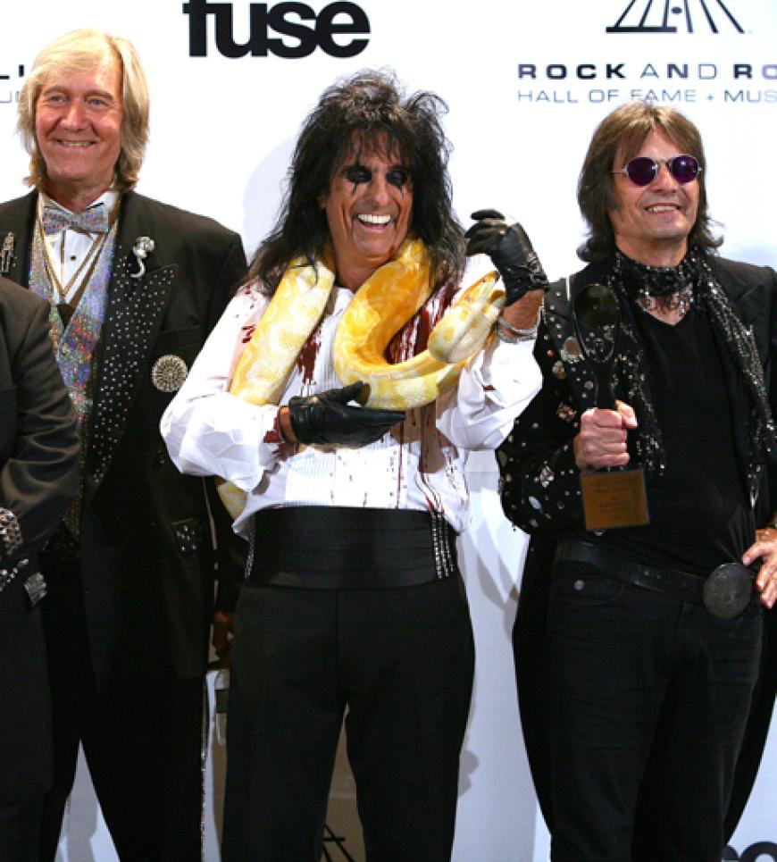 Michael Bruce, Neal Smith,Alice Cooper und Dennis Dunaway