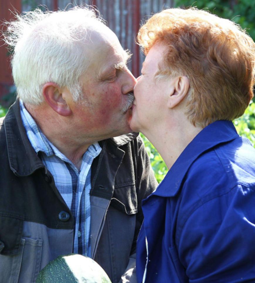 Abschiedskuss bei Dieter und Renate
