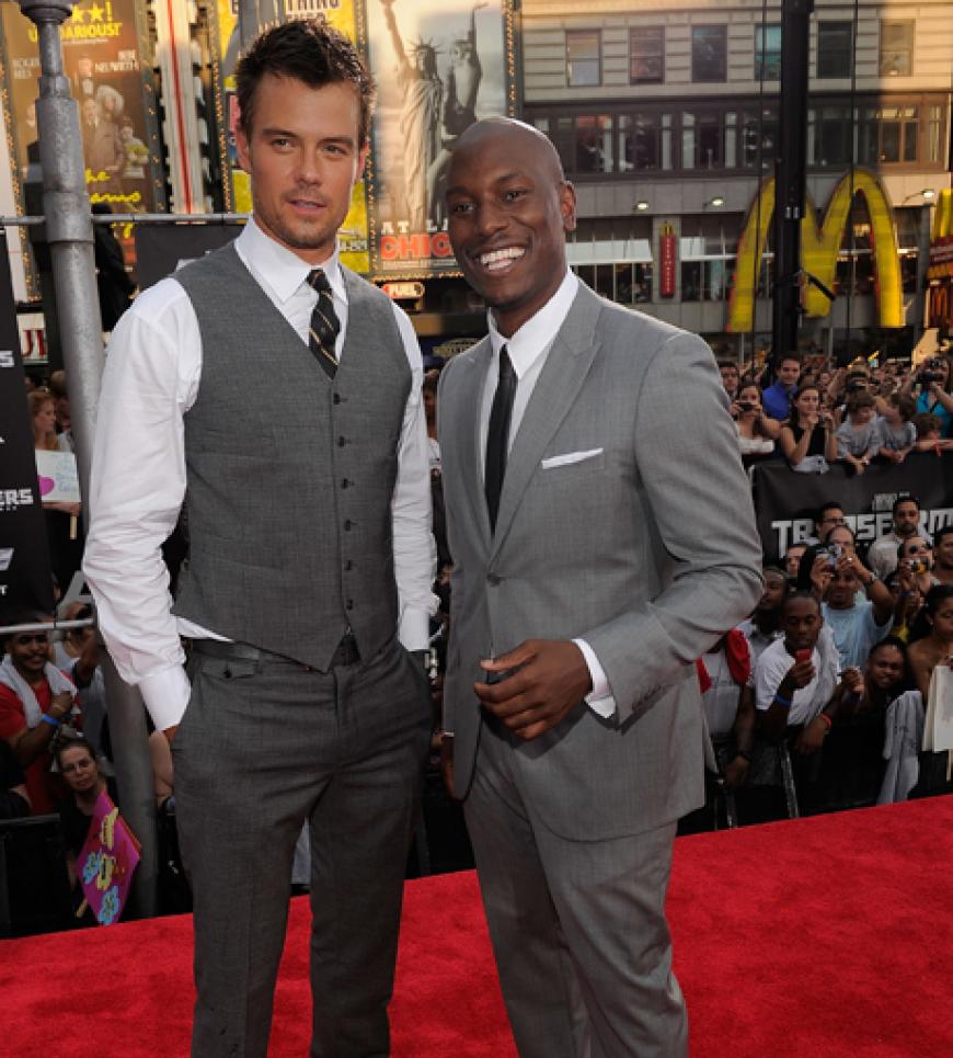 Josh Duhamel und Tyrese Gibson posen gemeinsam