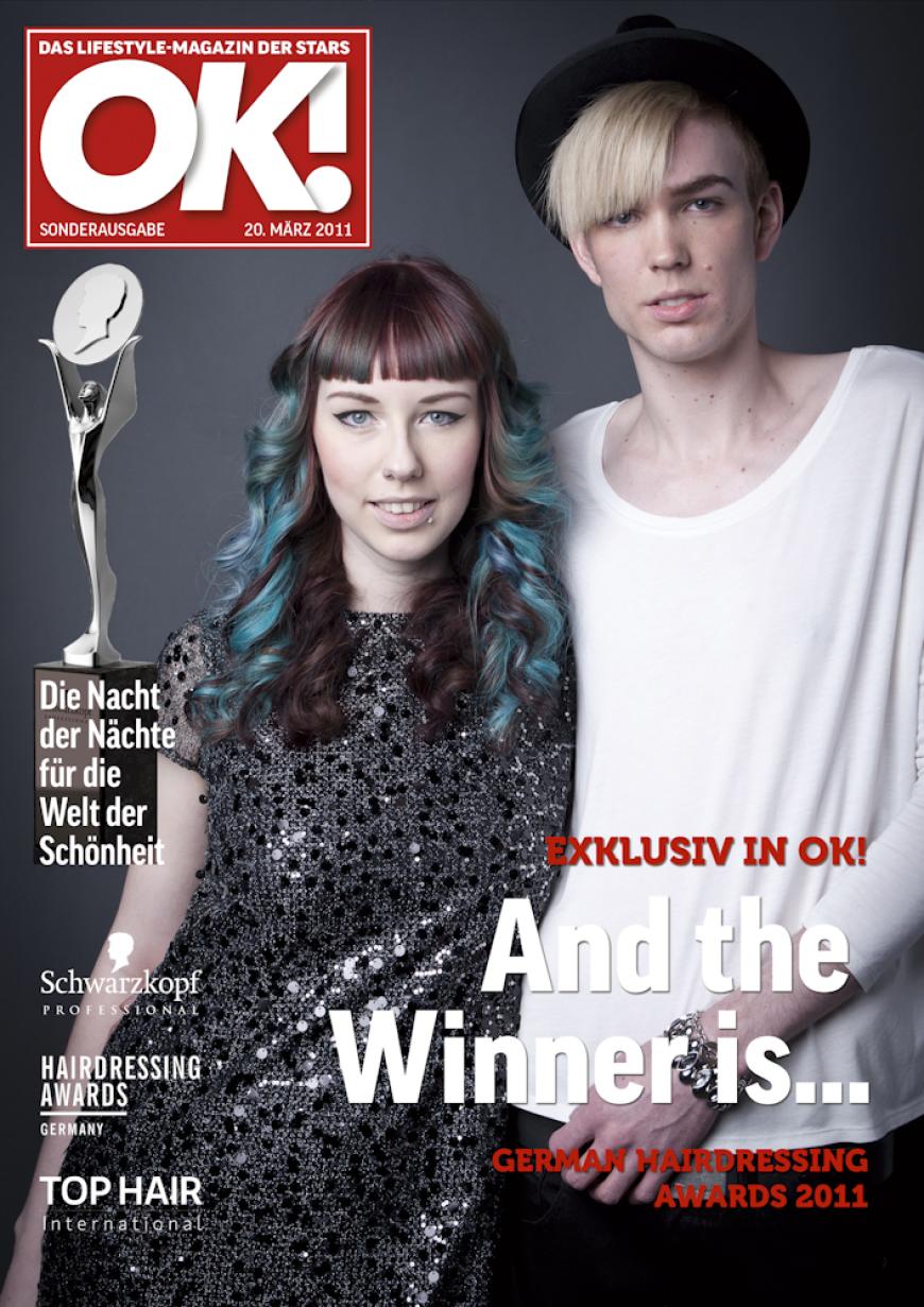 Einmal im Leben das Cover der OK! zieren! Für die Gäste des „German Hairdressing Award 2012“ wurde dieses Traum Wirklichkeit. Jeder Gast des Gala-Abends konnte an einem persönlichen OK! Fotoshooting teilnehmen - und die tollen Ergebnisse sehen Sie hier! Viel Spaß beim Durchklicken!