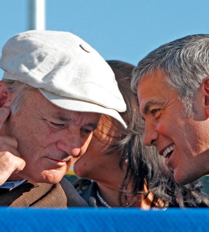 Gute Freunde: Bill Murray und George Clooney wollen helfen