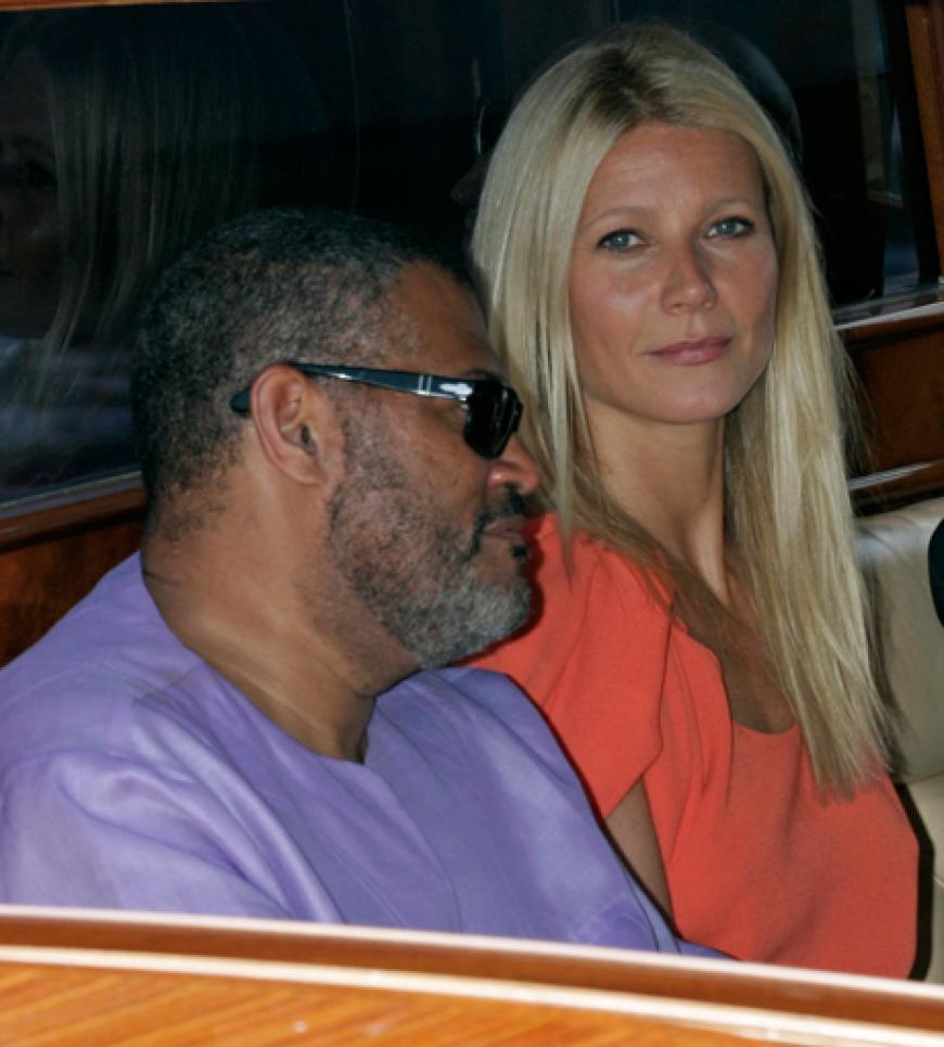 Zusammen mit Hollywood-Star Laurence Fishburne teilte sie sich eine Gondel