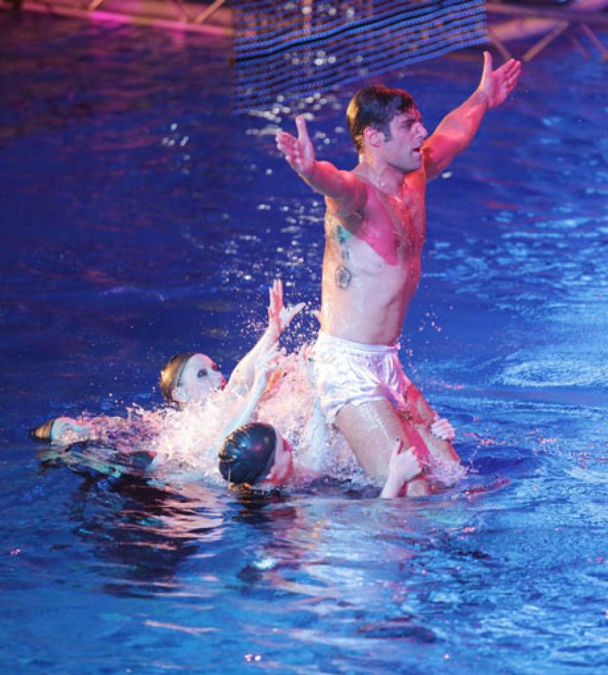 Carsten machte als Einzelkämpfer im Wasser eine gute Figur...