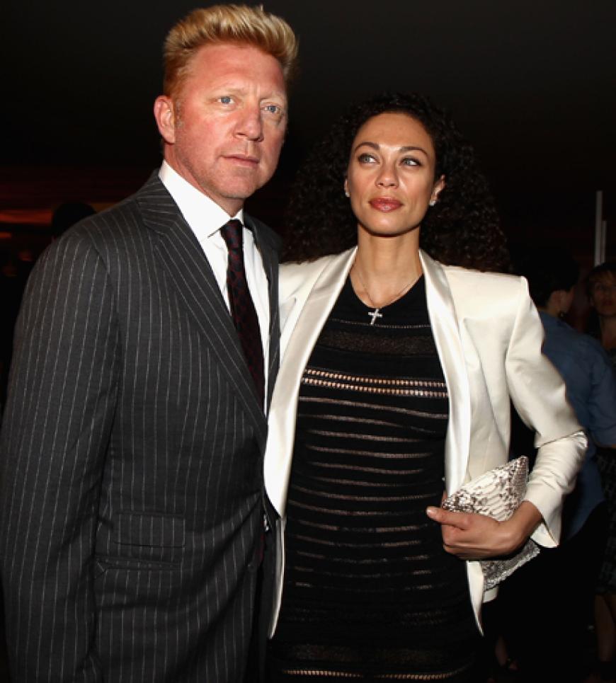 Gesichtet: Auch Ex-Tennis-Profi Boris Becker ist mit seiner Frau Lilly vor Ort