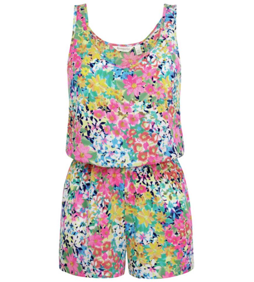Blumenprints verzieren auch die Playsuits von Accessorize, ca. 35 Euro.