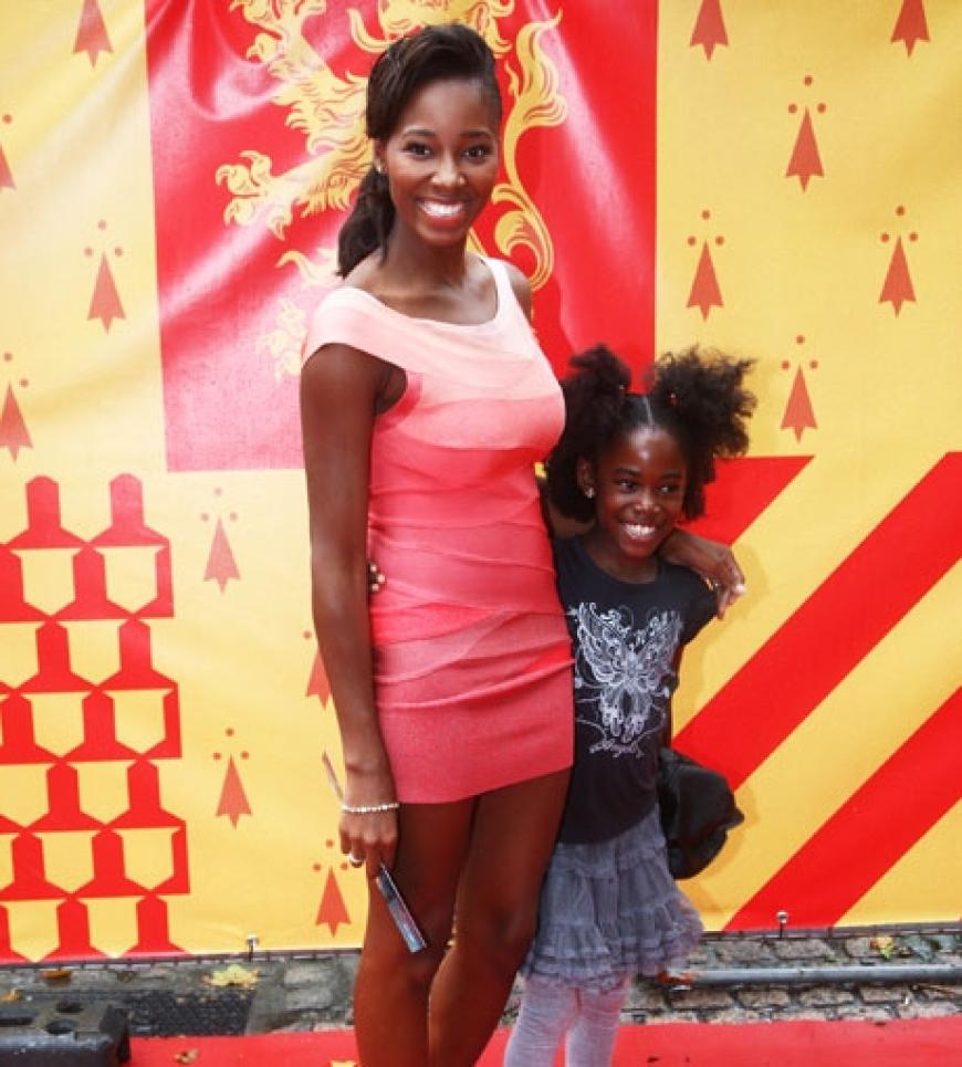 Auch Sängerin Jamelia brachte ihre Tochter mit