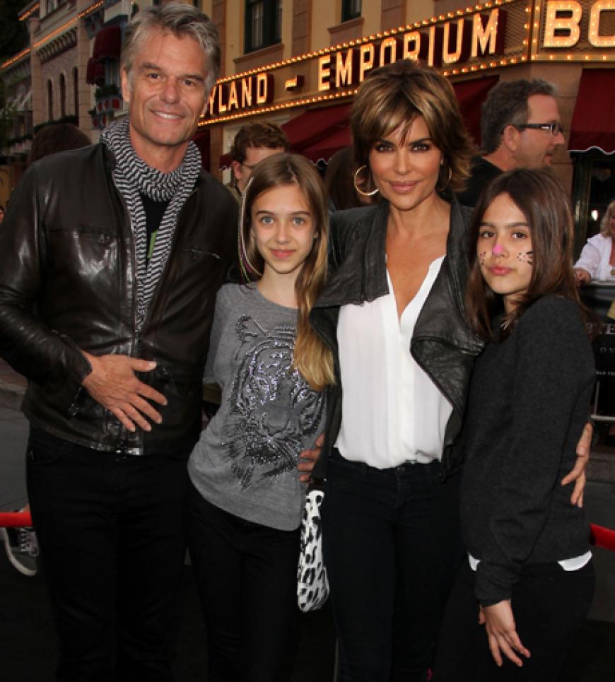 Harry Hamlin und Lisa Rinna mit ihren beiden Töchtern Delilah und Amella