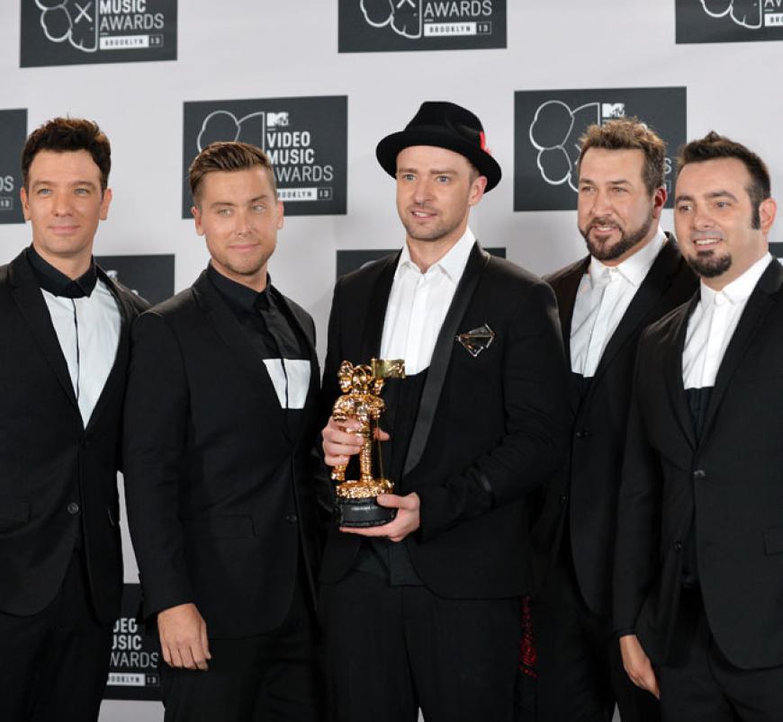 Seine ehemaligen Bandkollegen von N'Sync freuten sich natürlich