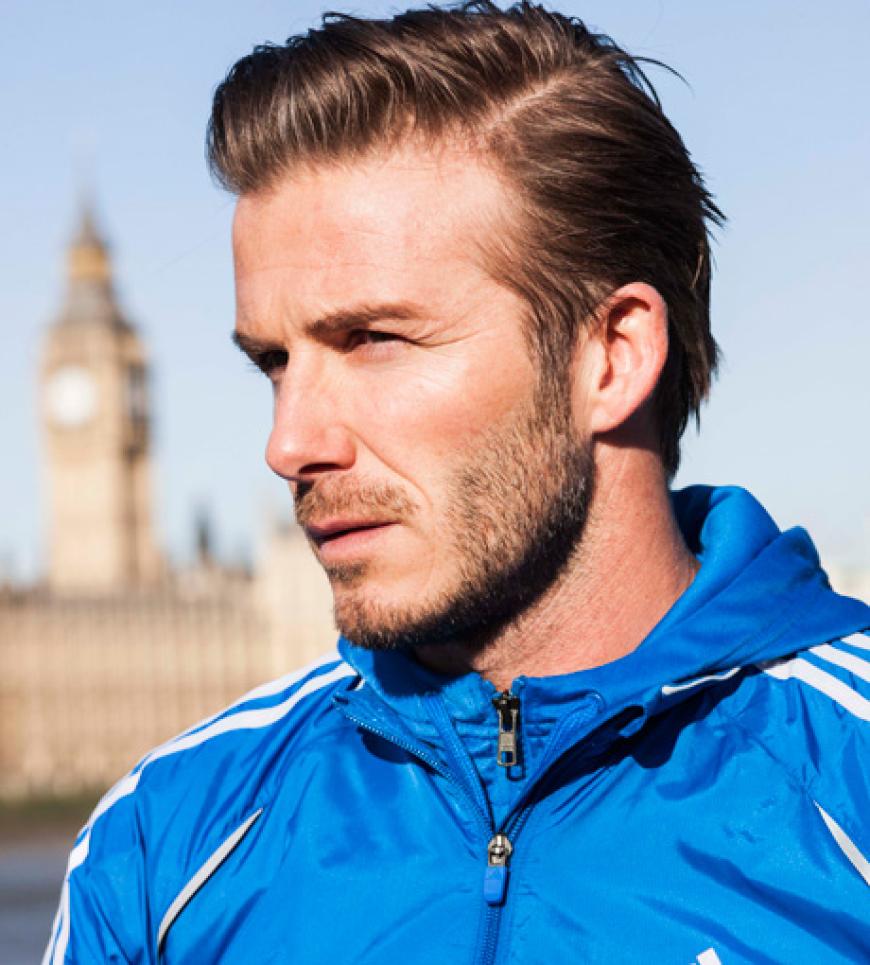 Hui! David Beckham in Trainings-Kluft