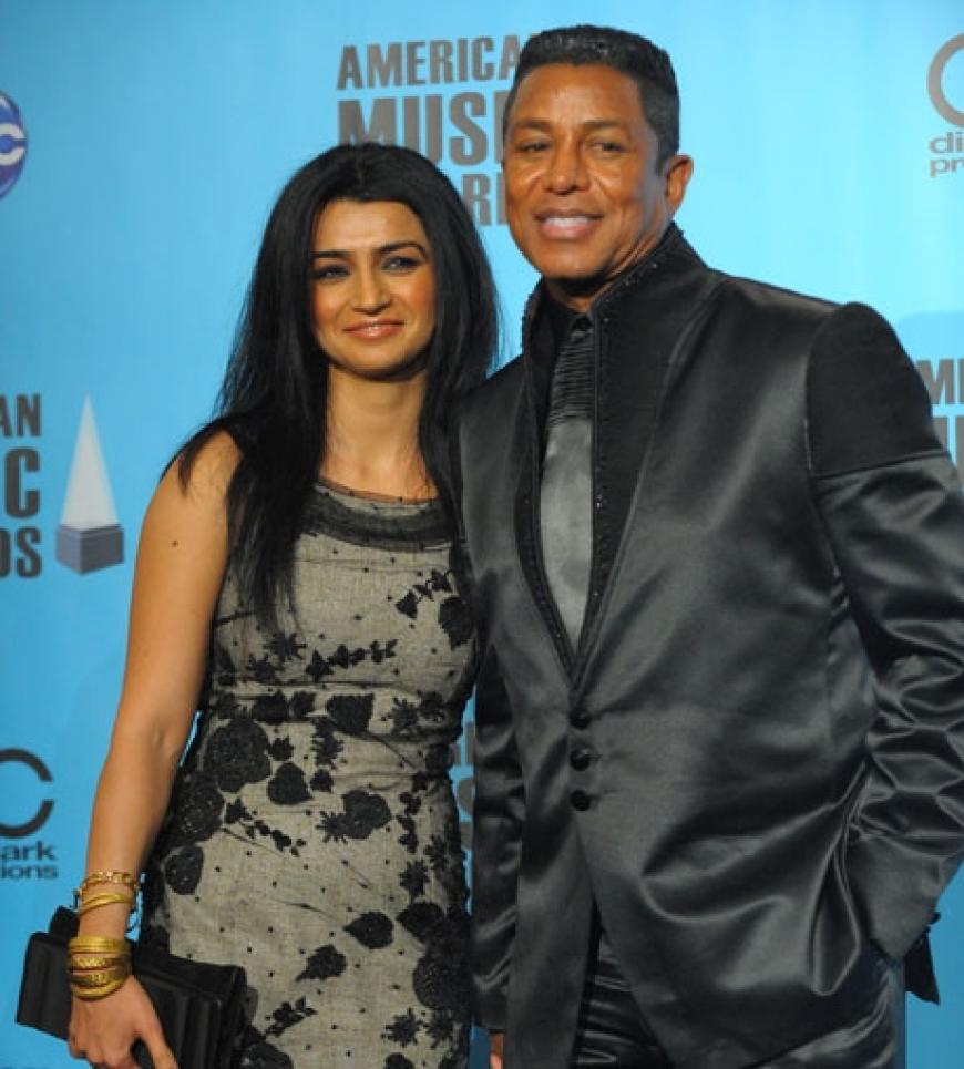 Jermaine Jackson mit seiner Frau ...