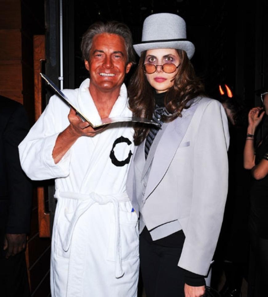 Schauspieler Kyle MacLachlan kommt mit seiner Frau Desiree Gruber bei Heidis legendärer Halloween-Party an
