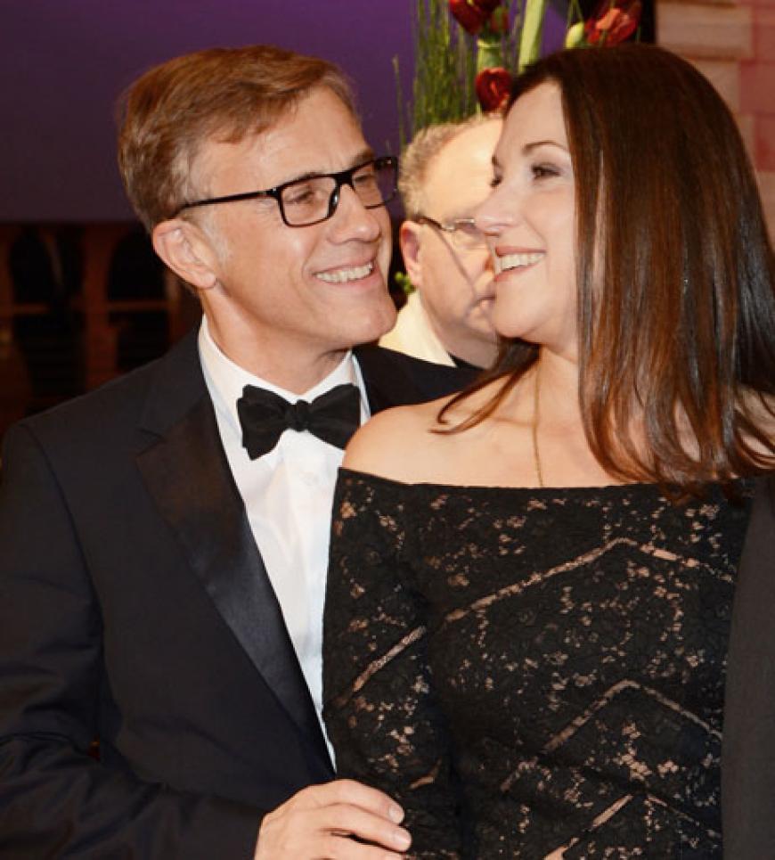 Amüsierten sich prächtig: Hollwood-Export Christoph Waltz und Barbara Broccoli