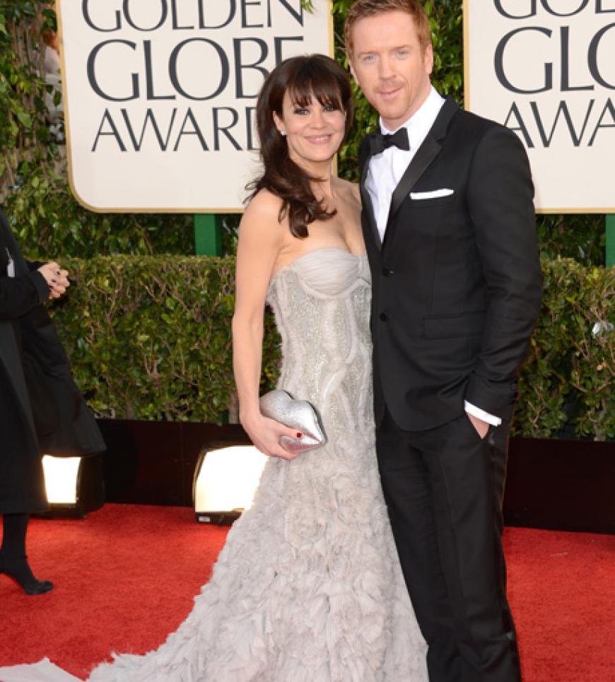 Auch ihr Kollege Damian Lewis (mit Partnerin Helen McCrory) wurde für seine Rolle in der TV-Serie geehrt: Er wurde