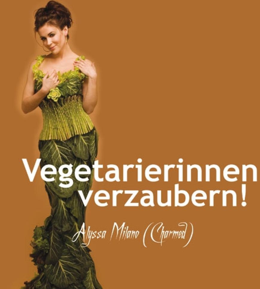 Alyssa Milano macht Werbung für Gemüse. Foto: www.sebreephoto.com