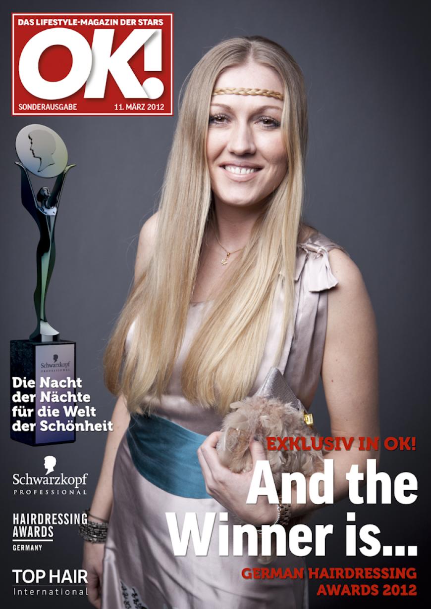 Einmal im Leben das Cover der OK! zieren! Für die Gäste des „German Hairdressing Award 2012“ wurde dieses Traum Wirklichkeit. Jeder Gast des Gala-Abends konnte an einem persönlichen OK! Fotoshooting teilnehmen - und die tollen Ergebnisse sehen Sie hier! Viel Spaß beim Durchklicken!
