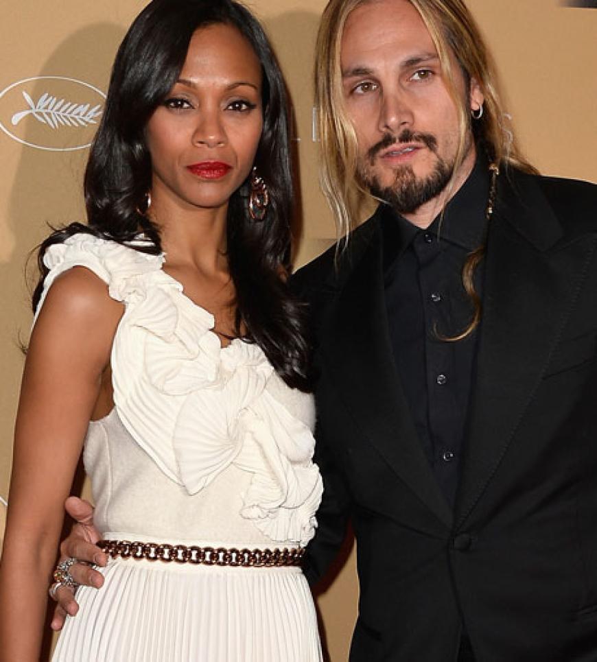 Zoe Saldana kam übrigens mit ihrem Ehemann Marco Perego