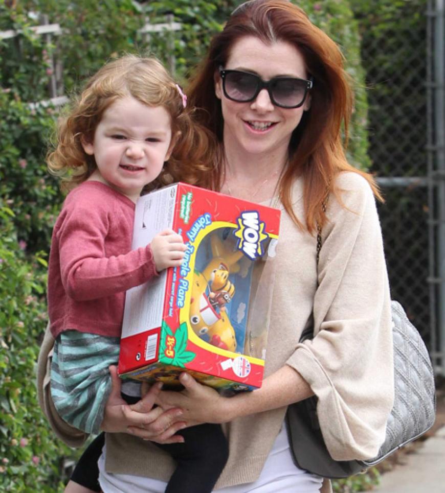 Ihre erste Tochter heißt Satyana Marie - auch eine eigenwillige Kreation von Schauspielerin Alyson Hannigan.