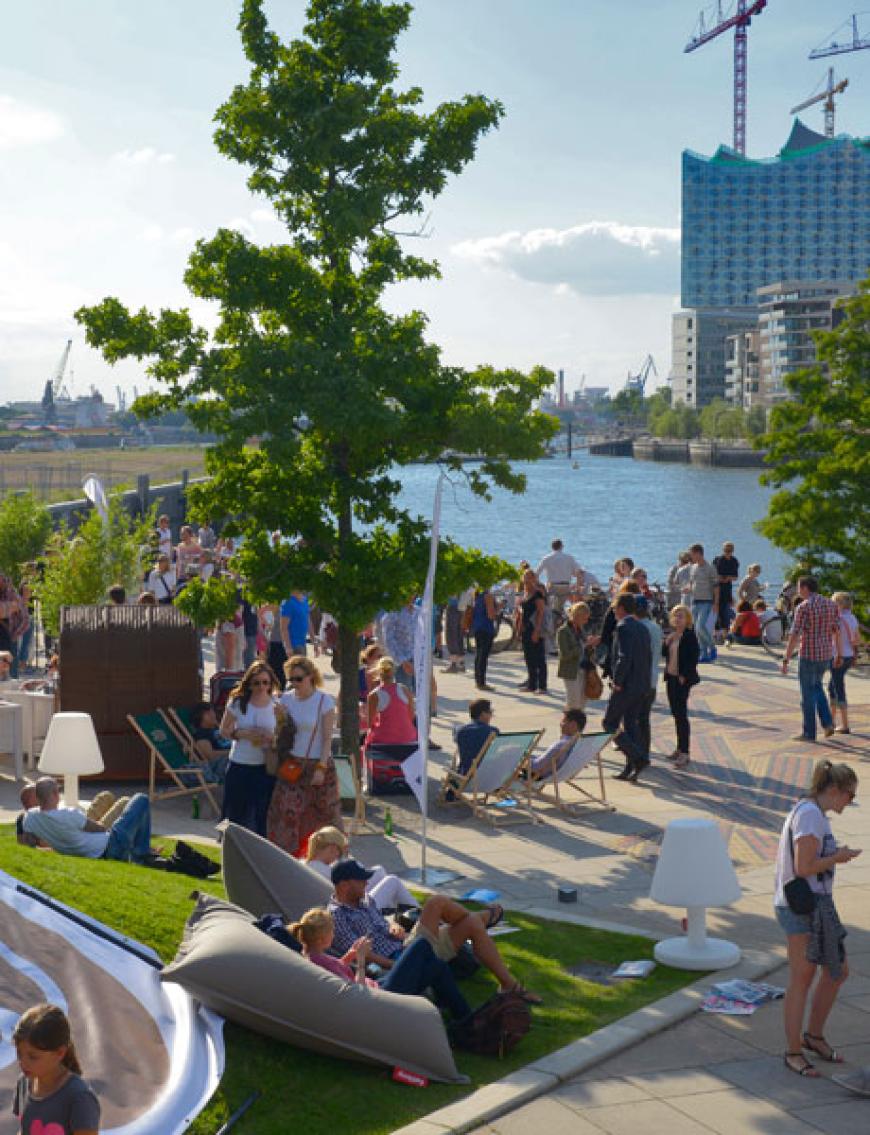 Coole Location: das East by Coast liegt direkt am Wasser in der Hafencity