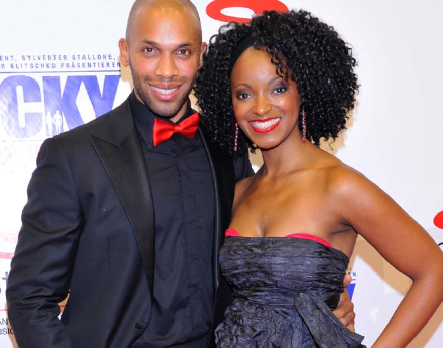 Gino Emnes und Musical-Star Zodwa Selele (