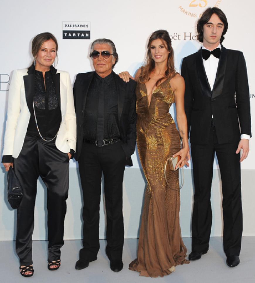 Eva Cavalli, Roberto Cavalli, Elisabetta Canalis und Daniele Cavalli