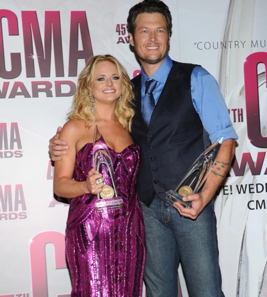 Glückliche Gewinner: Miranda Lambert und Blake Shelton