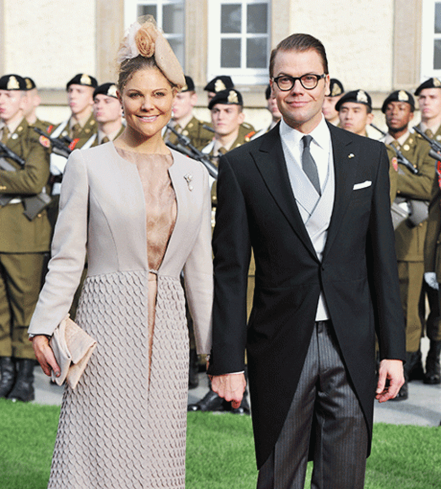 Unter den royalen Gästen: Kronprinzessin Victoria von Schweden und ihr Mann Prinz Daniel